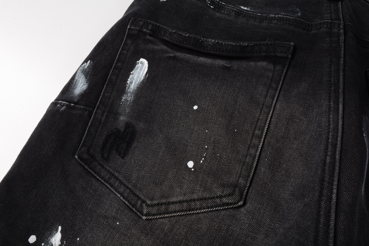 EM Sneakers Purple Brand Denim Shorts 5002