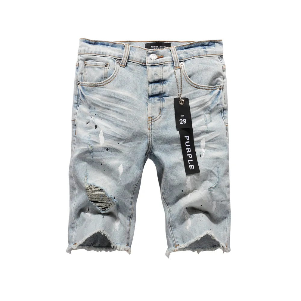 EM Sneakers Purple Brand Denim Shorts 5006