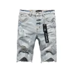 EM Sneakers Purple Brand Denim Shorts 5006