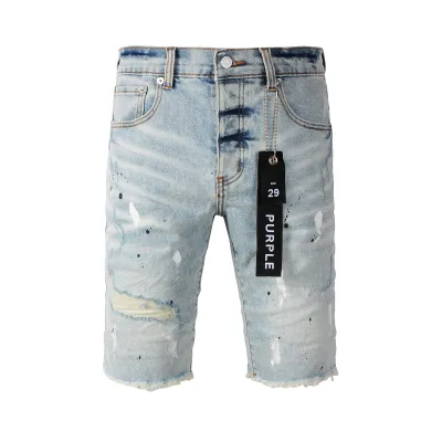 EM Sneakers Purple Brand Denim Shorts 5006 01