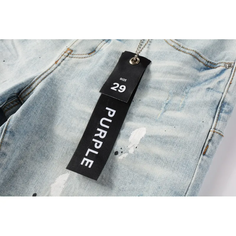 EM Sneakers Purple Brand Denim Shorts 5006