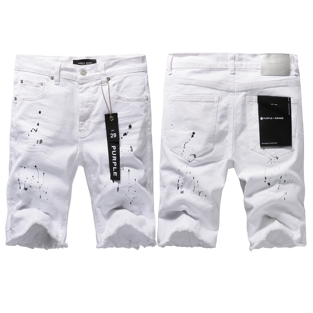 EM Sneakers Purple Brand Denim Shorts 5021