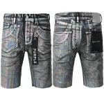 EM Sneakers Purple Brand Denim Shorts 5028