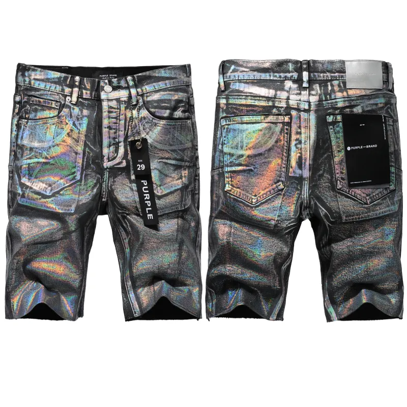 EM Sneakers Purple Brand Denim Shorts 5028