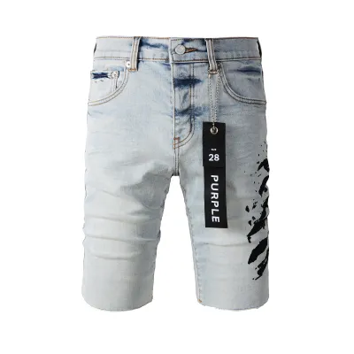 EM Sneakers Purple Brand Denim Shorts 5048 01