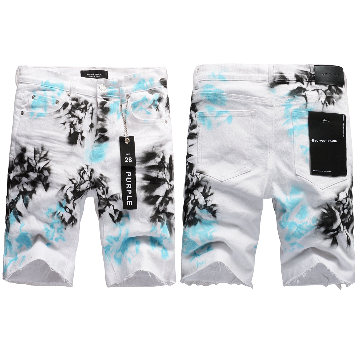 EM Sneakers Purple Brand Denim Shorts 5065