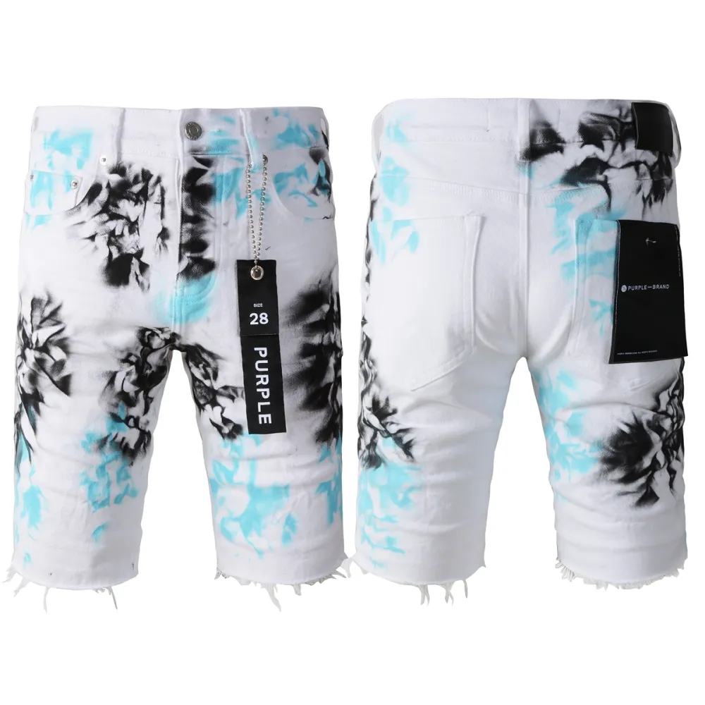 EM Sneakers Purple Brand Denim Shorts 5065