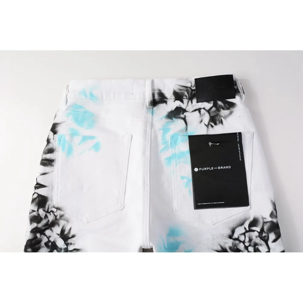 EM Sneakers Purple Brand Denim Shorts 5065
