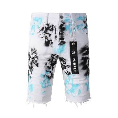 EM Sneakers Purple Brand Denim Shorts 5065 01