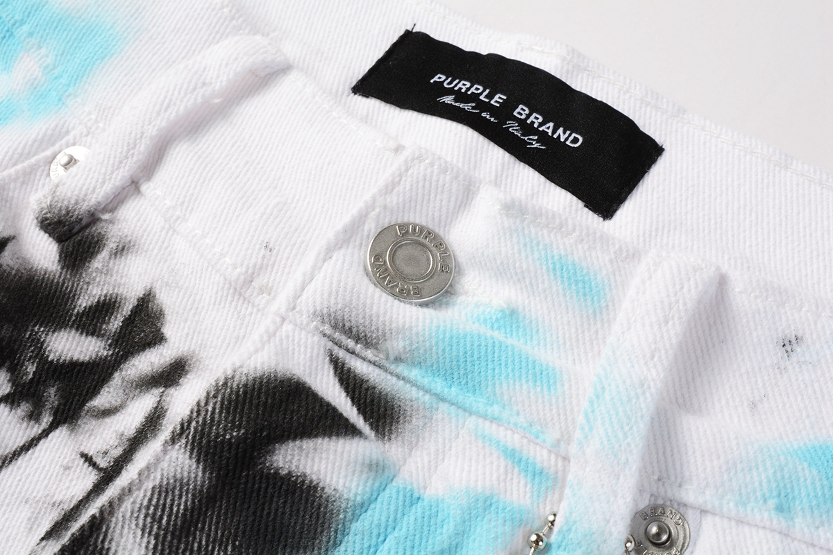 EM Sneakers Purple Brand Denim Shorts 5065