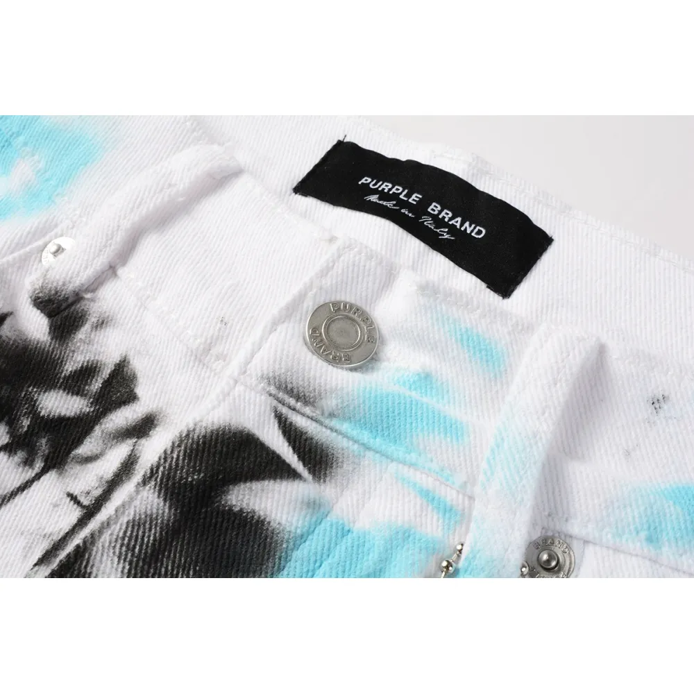 EM Sneakers Purple Brand Denim Shorts 5065