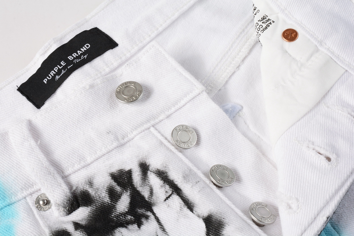 EM Sneakers Purple Brand Denim Shorts 5065