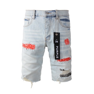 EM Sneakers Purple Brand Denim Shorts 5067 01