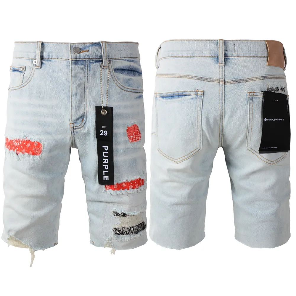 EM Sneakers Purple Brand Denim Shorts 5067