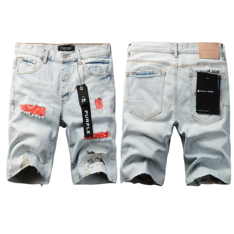 EM Sneakers Purple Brand Denim Shorts 5067