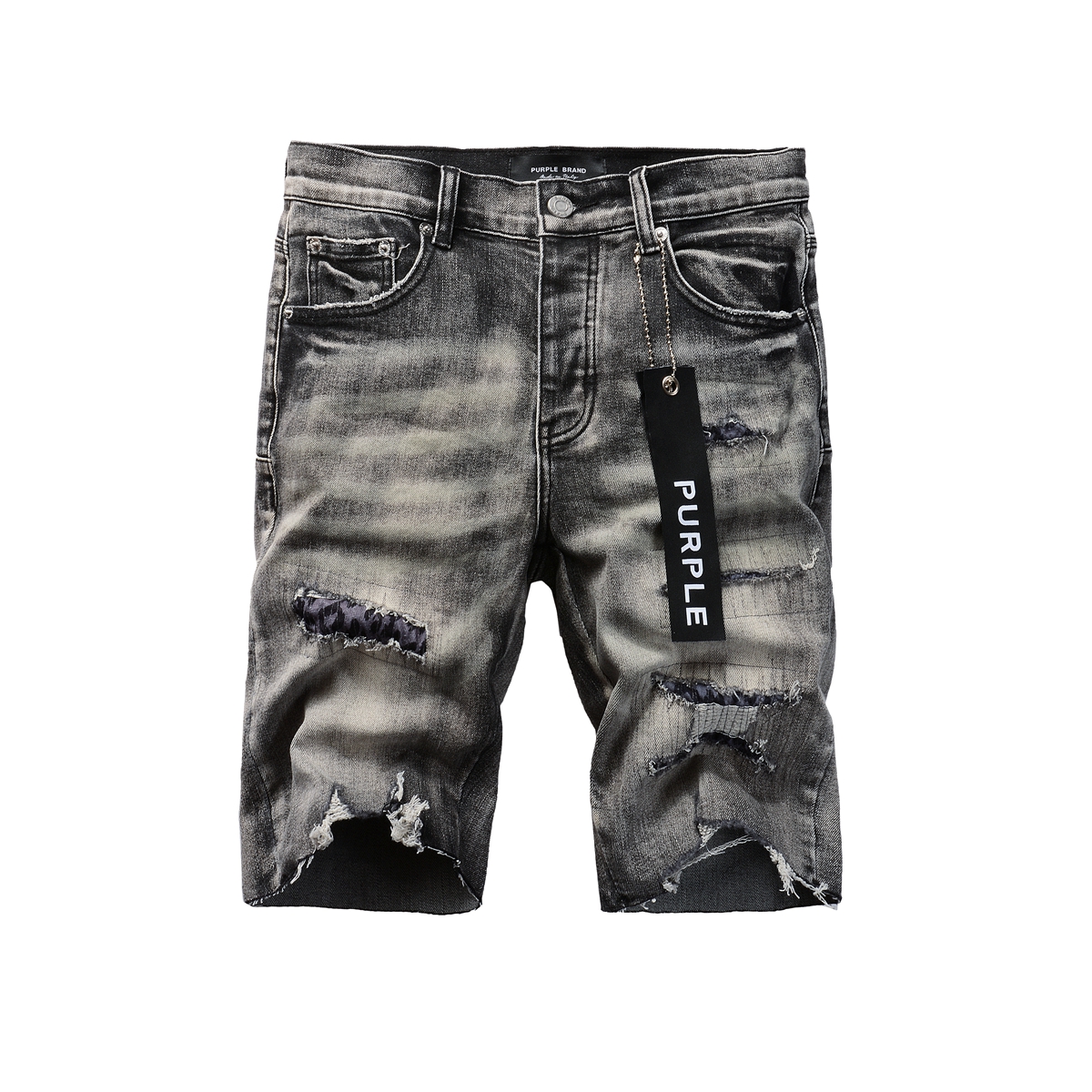 EM Sneakers Purple Brand Denim Shorts 5068