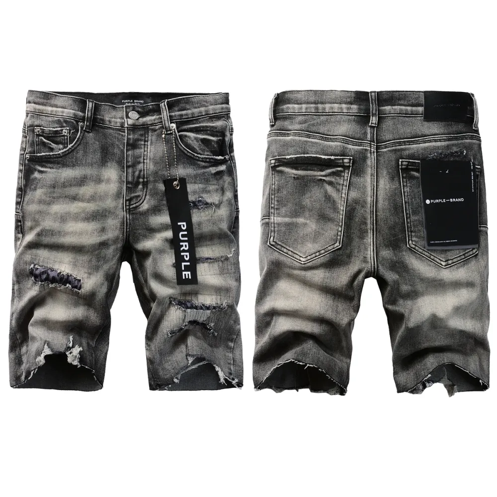 EM Sneakers Purple Brand Denim Shorts 5068