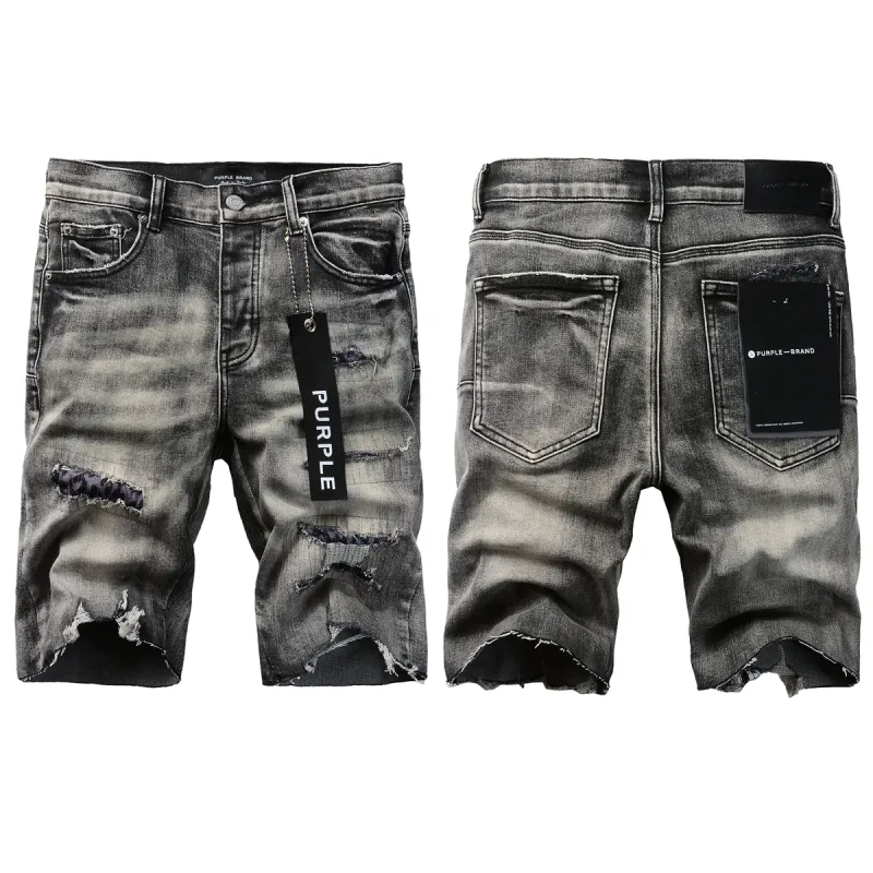 EM Sneakers Purple Brand Denim Shorts 5068