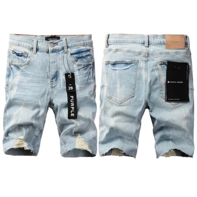 EM Sneakers Purple Brand Denim Shorts 5069