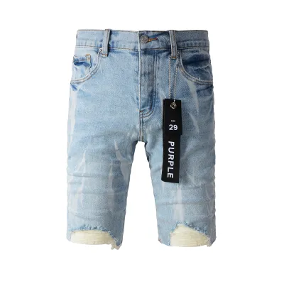 EM Sneakers Purple Brand Denim Shorts 5069 01