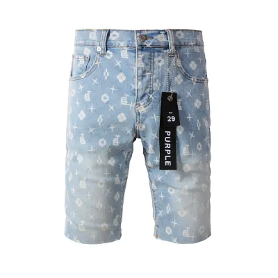EM Sneakers Purple Brand Denim Shorts 5089 01