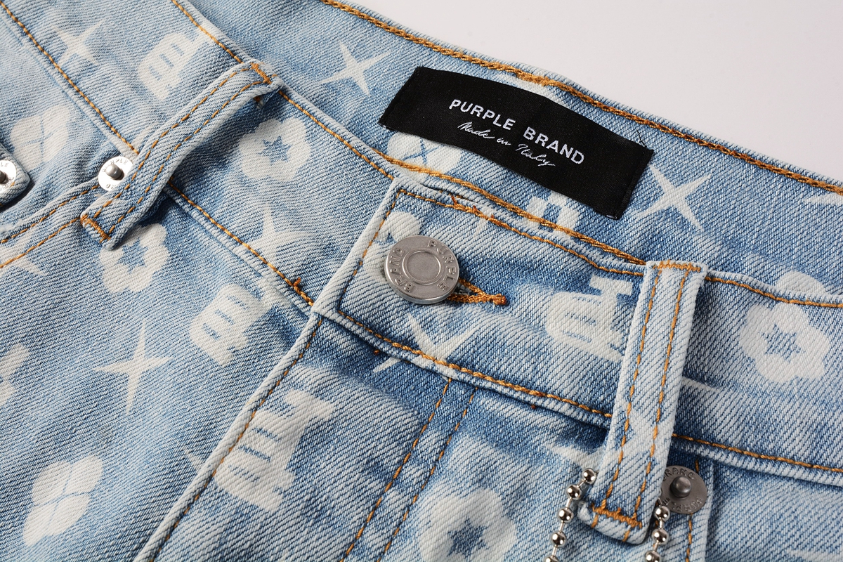 EM Sneakers Purple Brand Denim Shorts 5089