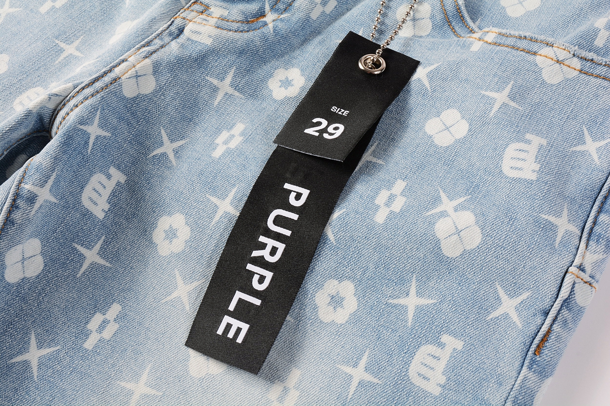 EM Sneakers Purple Brand Denim Shorts 5089