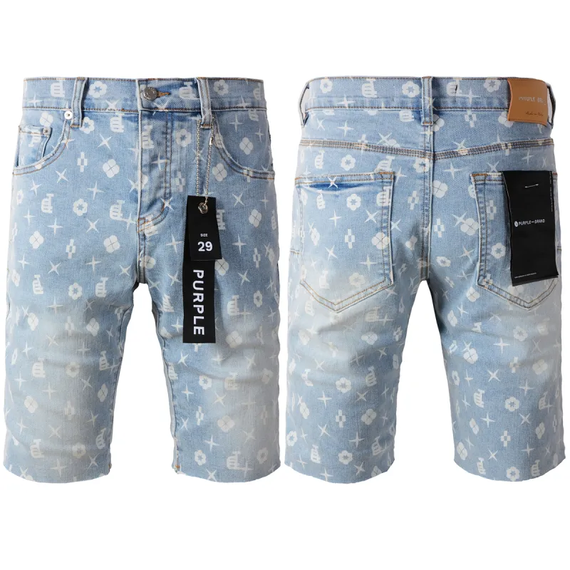 EM Sneakers Purple Brand Denim Shorts 5089
