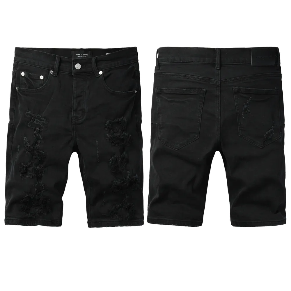 EM Sneakers Purple Brand Denim Shorts 5108