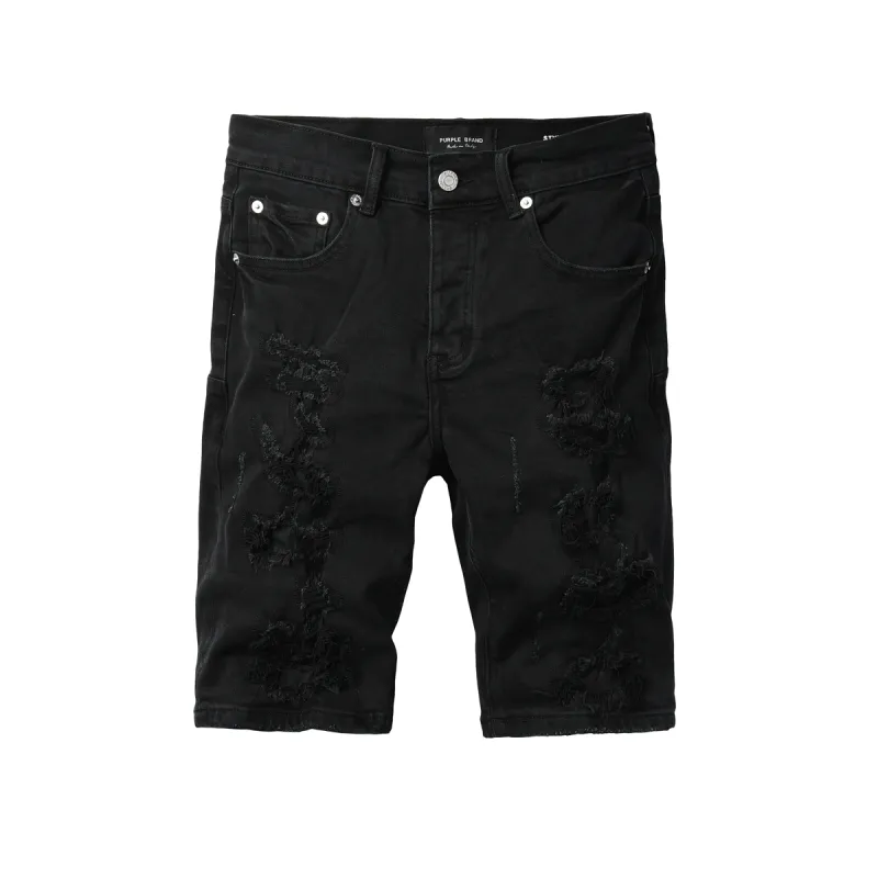 EM Sneakers Purple Brand Denim Shorts 5108