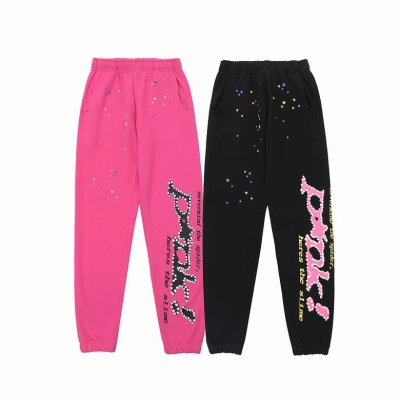 EM Sneakers Sp5der Young Thug Punk Sweatpan Black & Pink 01