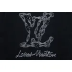 EM Sneakers Louis Vuitton Sweatshirt 24Fw Embroidered LOGO Crew Neck Black
