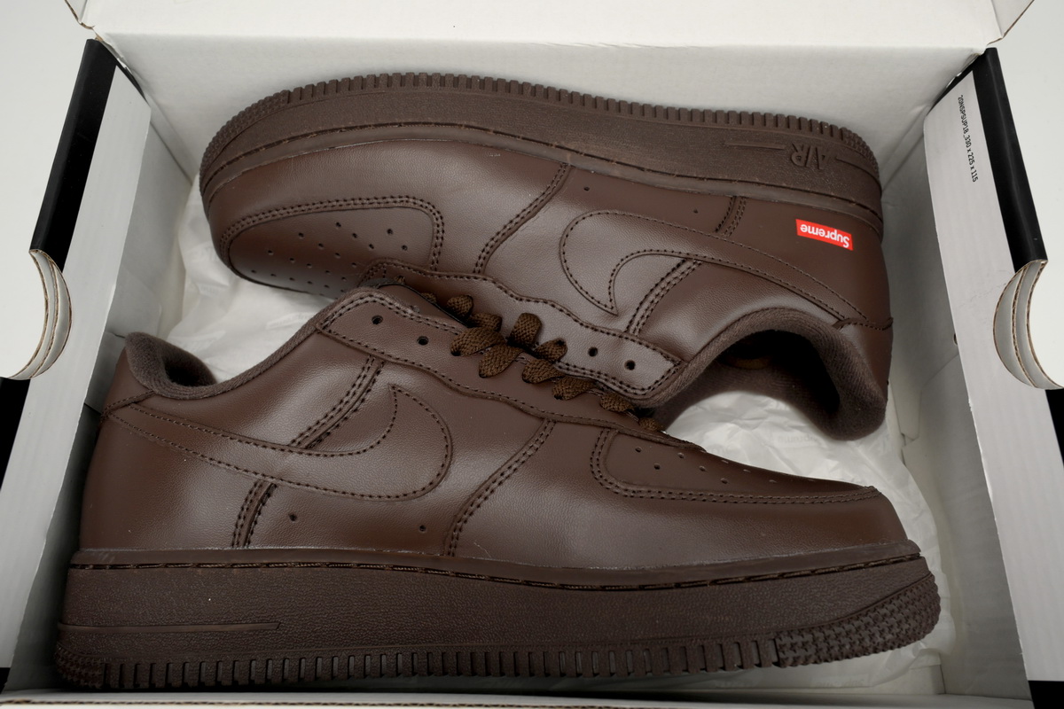 EM Sneakers Nike Air Force 1 Low Supreme Baroque Brown