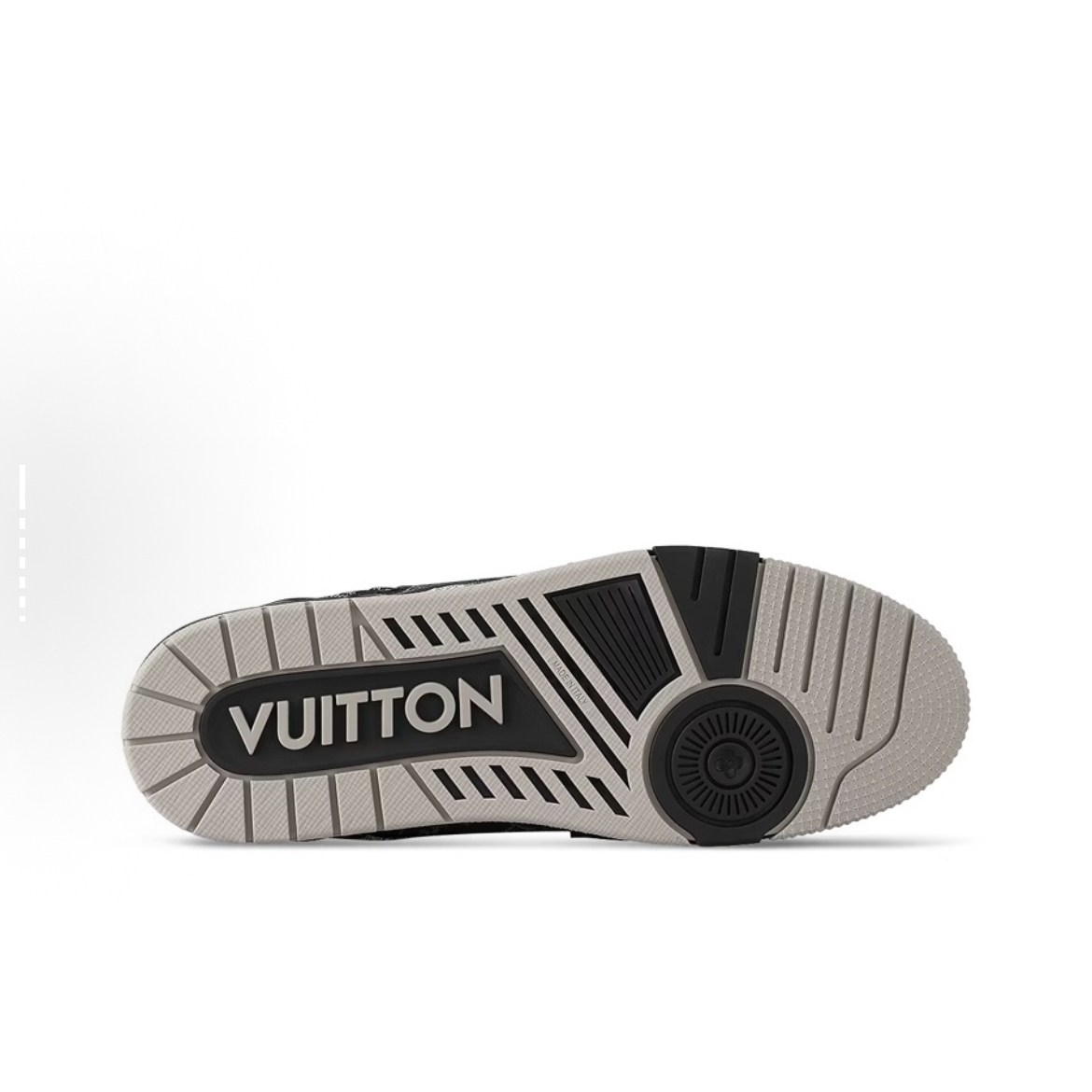 EM Sneakers Louis Vuitton Trainer Sneaker Black Grey Denim Monogram