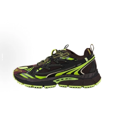 EM Sneakers OFF-WHITE Be Right Back Chocolate Brown Green 01