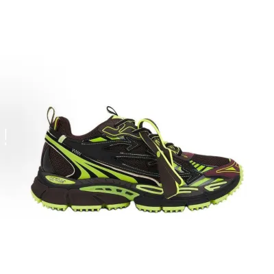 EM Sneakers OFF-WHITE Be Right Back Chocolate Brown Green 02