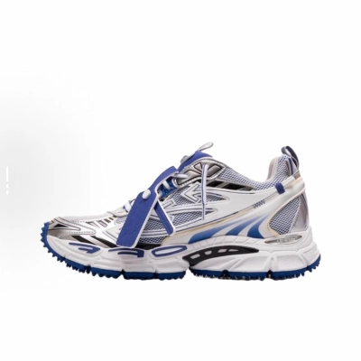 EM Sneakers OFF-WHITE Be Right Back Out Of White Blue 01