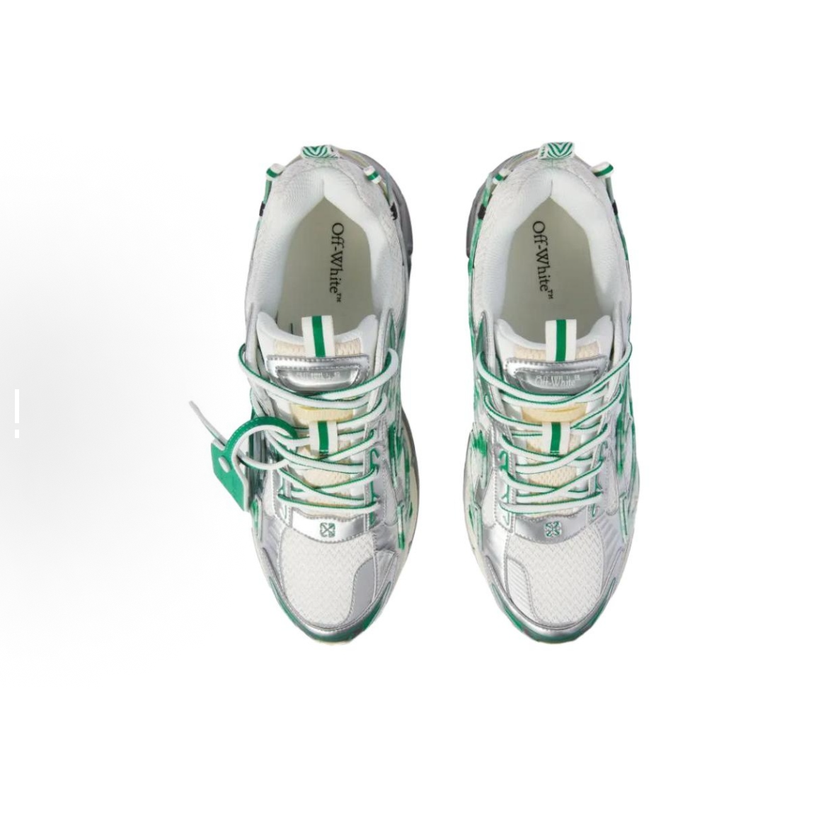 EM Sneakers OFF-WHITE Be Right Back Silver Turquoise