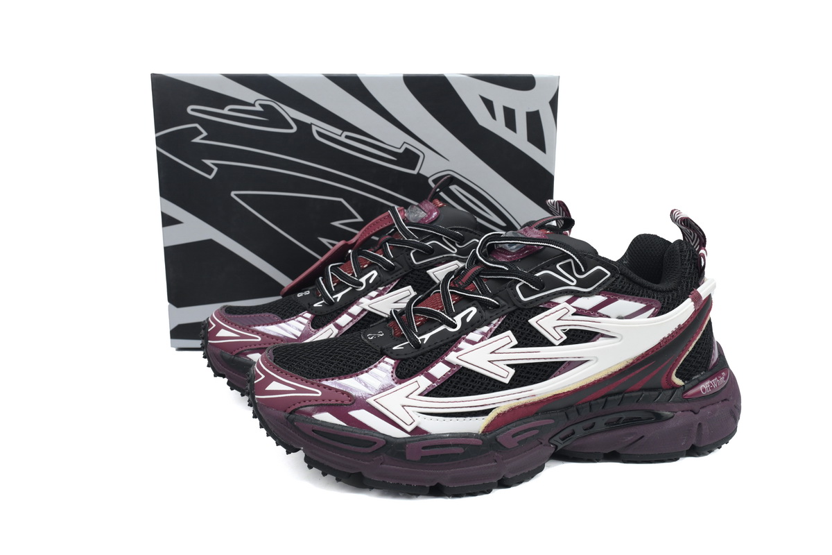 EM Sneakers OFF-WHITE Be Right Back Black Purple Red