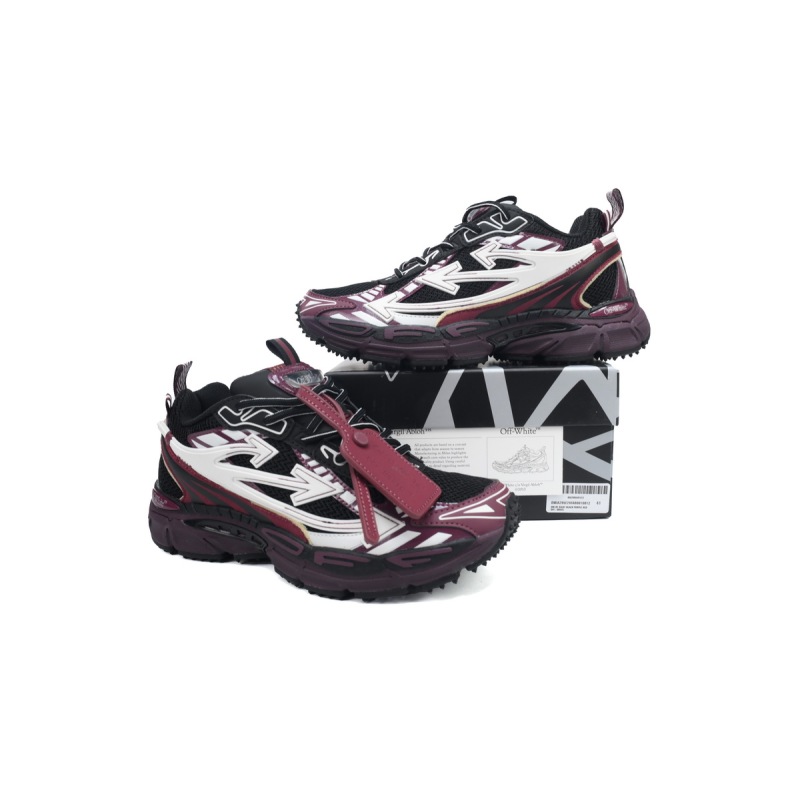 EM Sneakers OFF-WHITE Be Right Back Black Purple Red