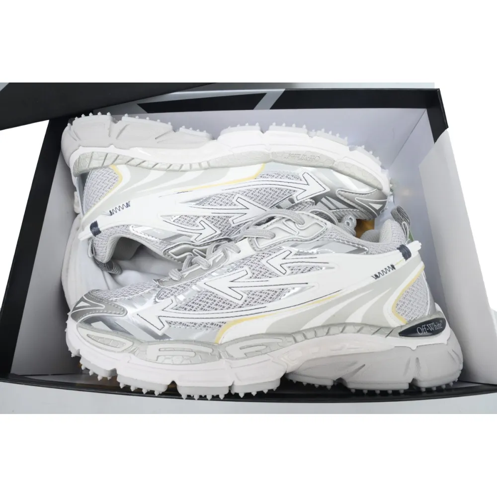 EM Sneakers OFF-WHITE Be Right Back Military White Gray