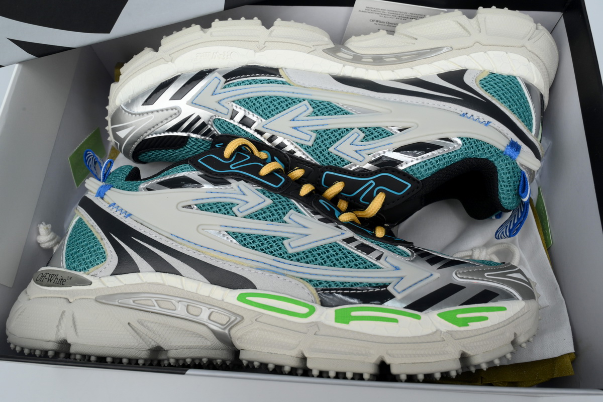 EM Sneakers OFF-WHITE Be Right Back Out Of Blue Green