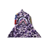 EM Sneakers BAPE Color Camo Shark Full Zip Hoodie Light Purple