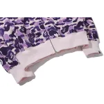 EM Sneakers BAPE Color Camo Shark Full Zip Hoodie Light Purple