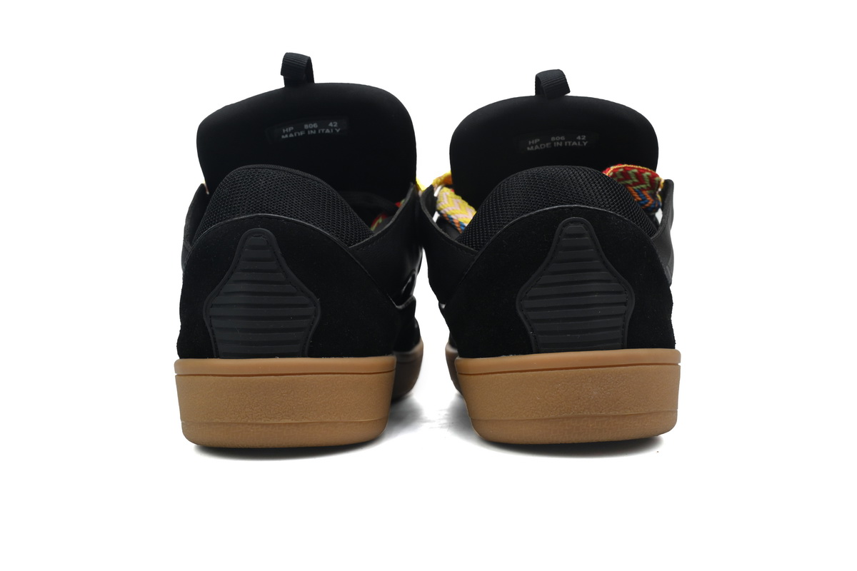 EM Sneakers Lanvin Leather Curb Black