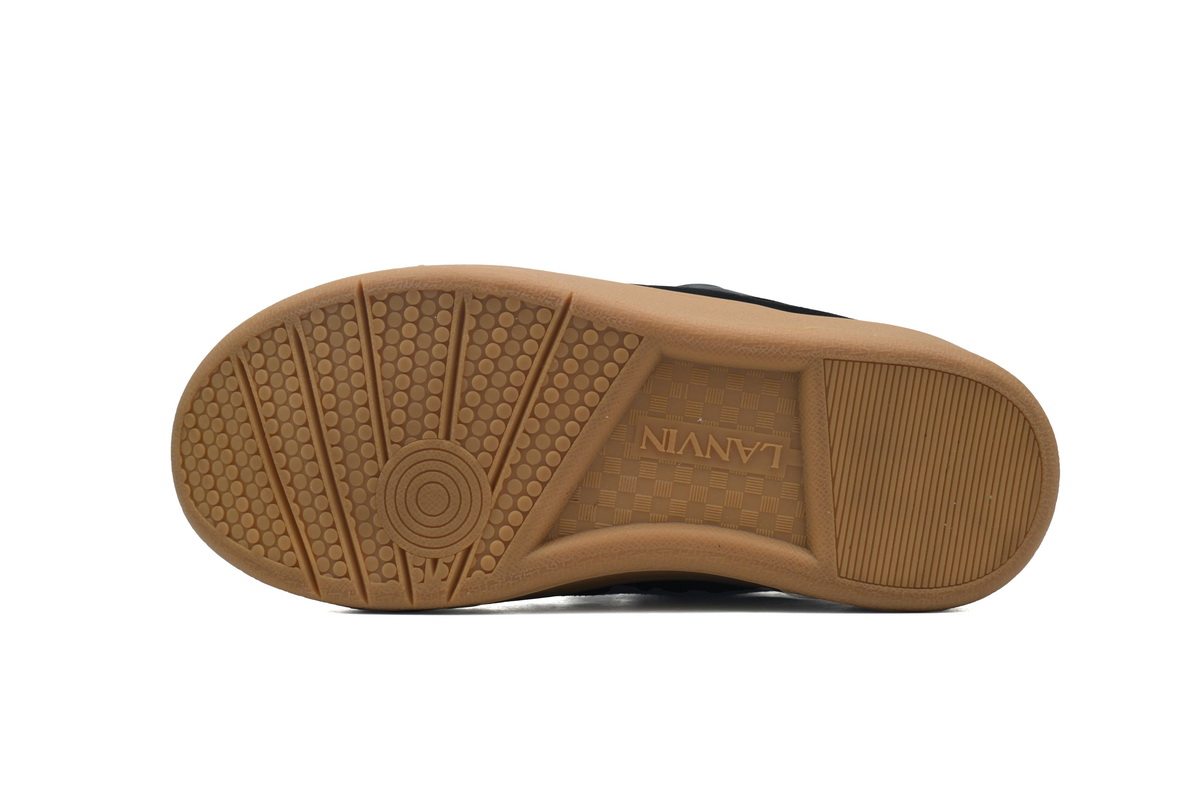 EM Sneakers Lanvin Leather Curb Black