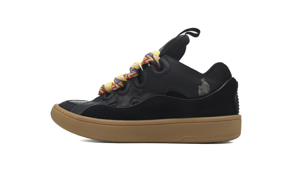 EM Sneakers Lanvin Leather Curb Black