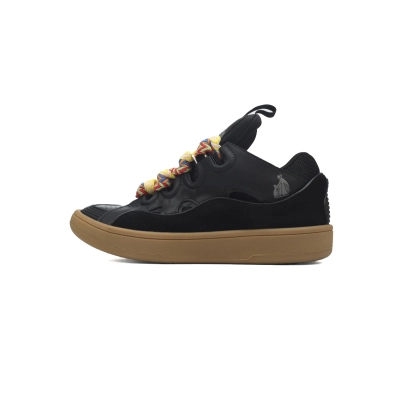 EM Sneakers Lanvin Leather Curb Black 01