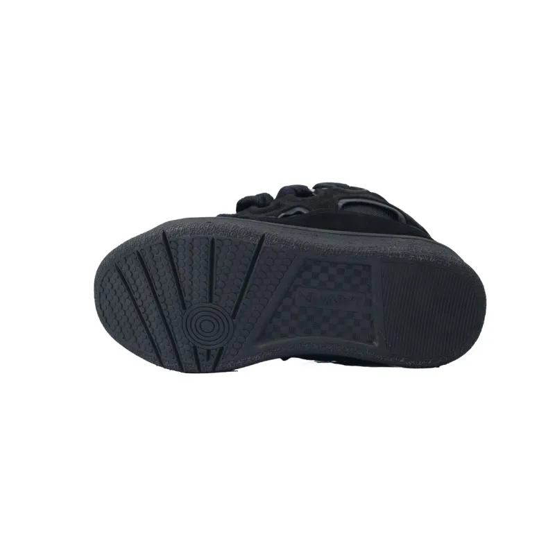 EM Sneakers Lanvin Leather Curb Black Black
