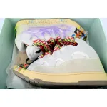 EM Sneakers Lanvin Leather Curb x Gallery Dept Paint Drip Optical White